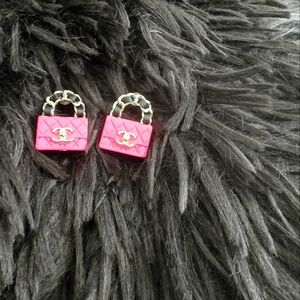Designer Inspired Pink Mini Bags with Metallic Finish